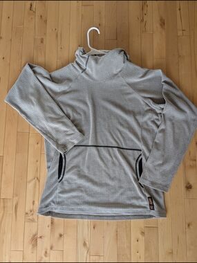 Melanzana Mens Medium Fog V2 Microgrid Hoodie